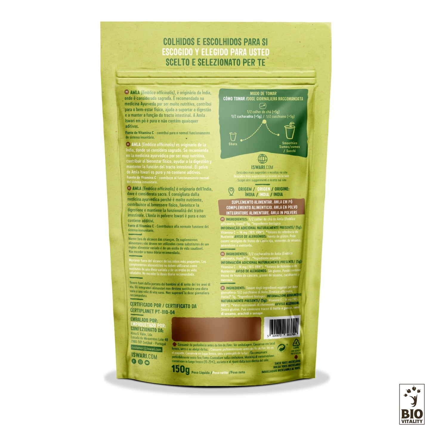 Amla en poudre Bio - 150g