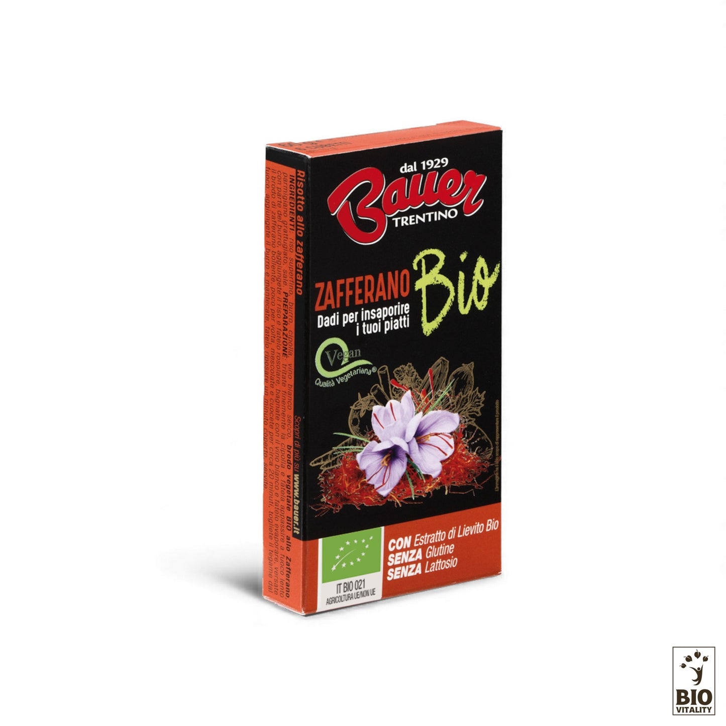 Bouillons cubes de légumes avec safran Bio 6x10g