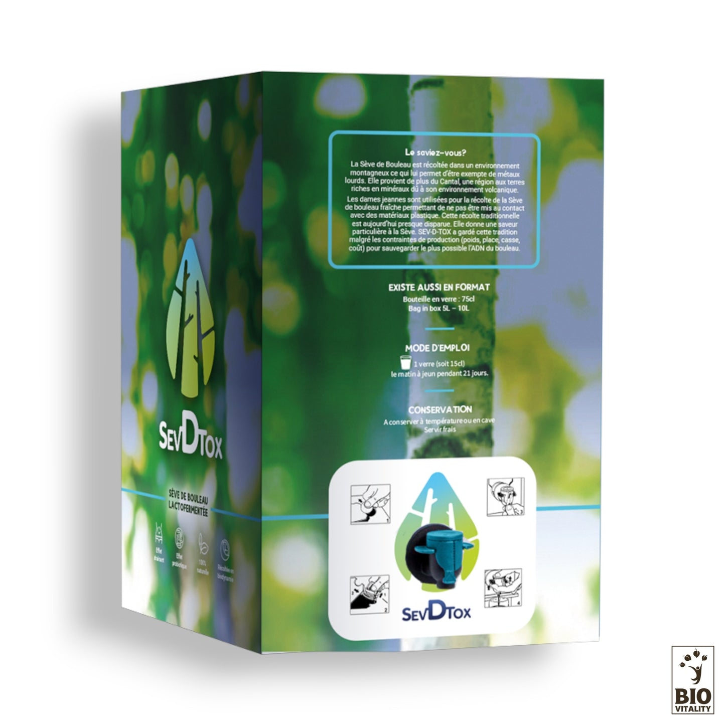 Sève de bouleau lacto-fermentée SEV D TOX