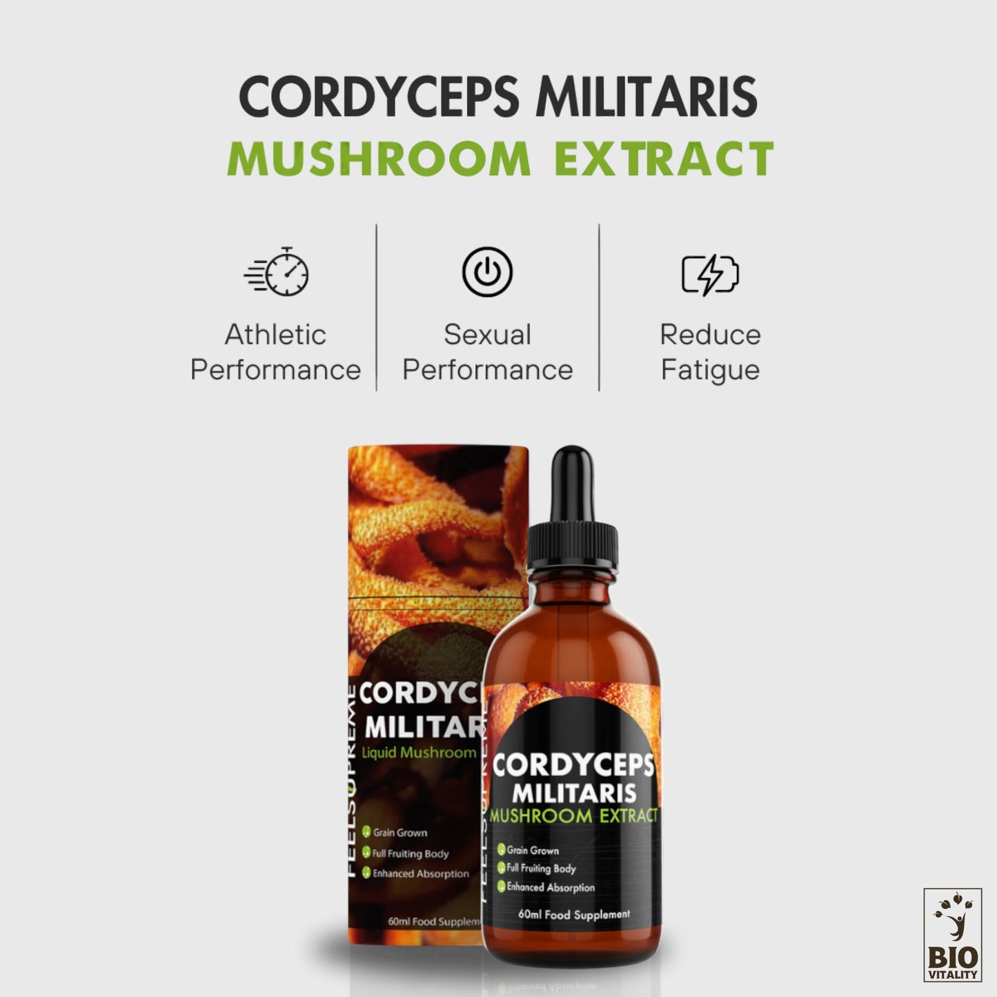 Champignon Cordyceps Militaris liquide concentré - 60 ml