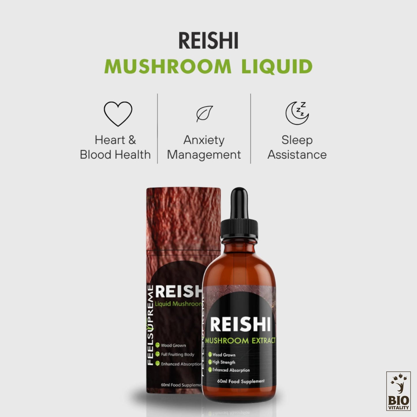 Champignon Reishi liquide concentré - 60 ml