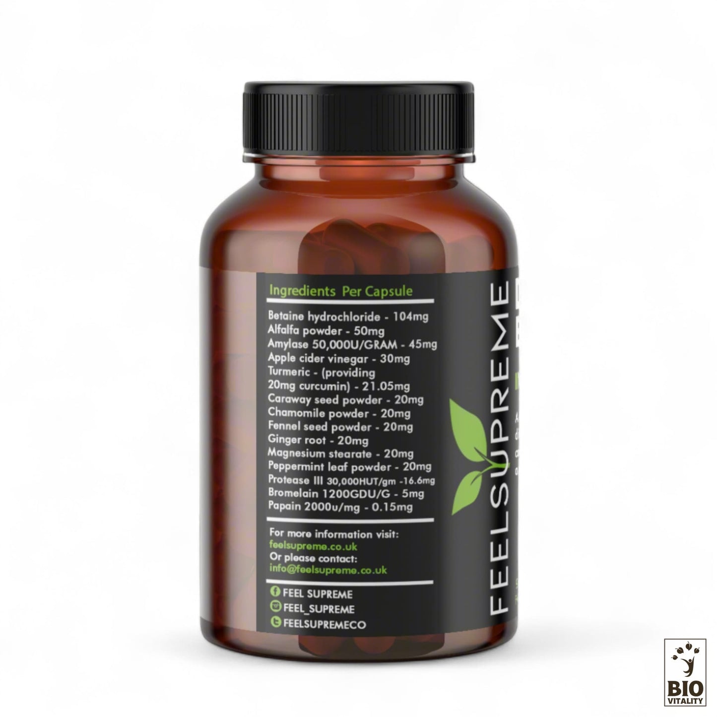 Enzymes digestives - 90 capsules