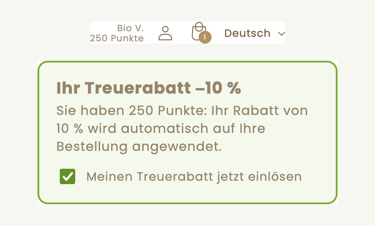 Meine Punkte einlösen