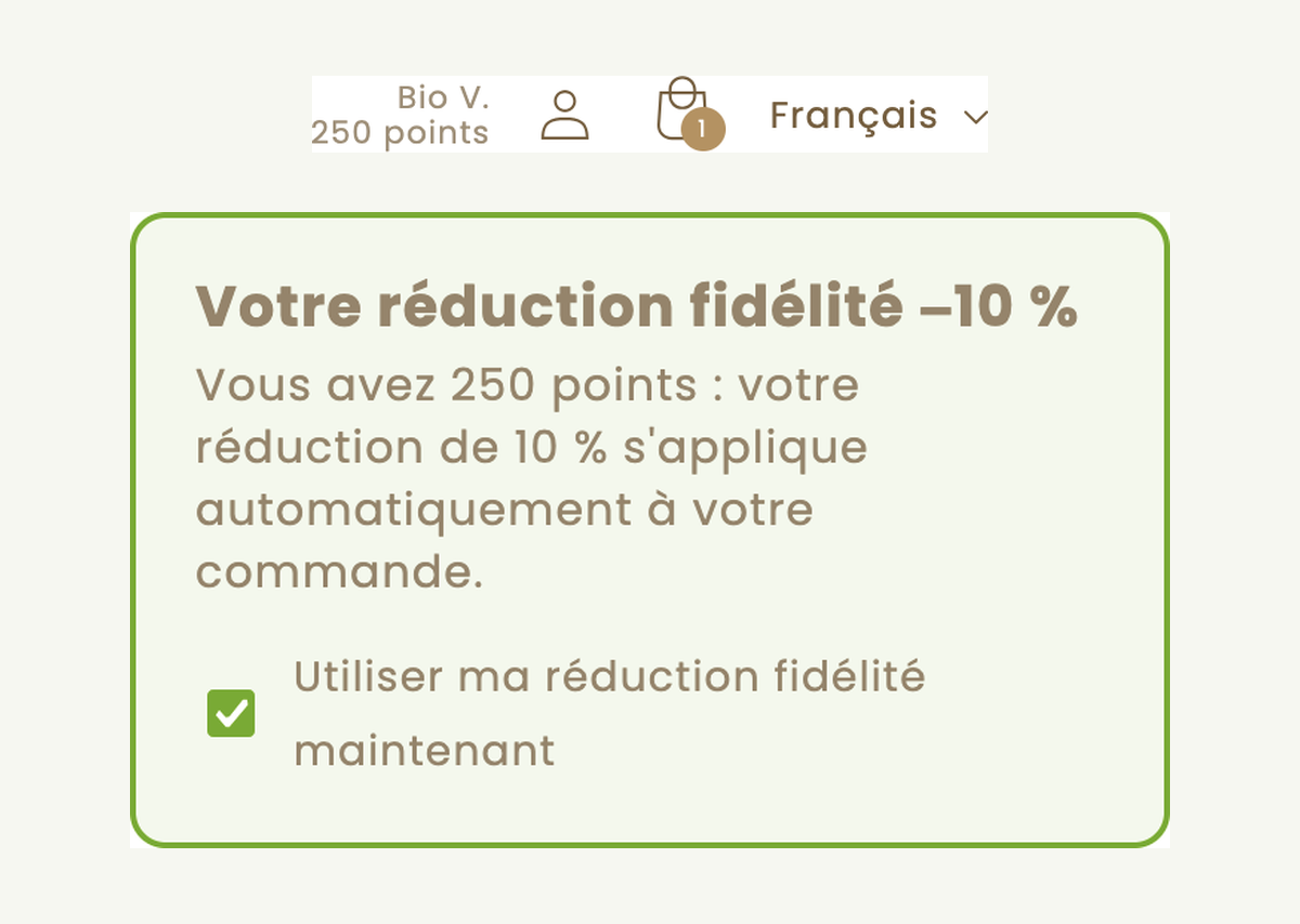 Utiliser mes points