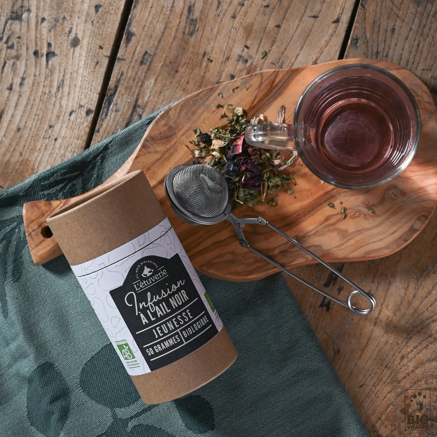 Jungbrunnen Kräutertee mit schwarzem Knoblauch Bio - 50g