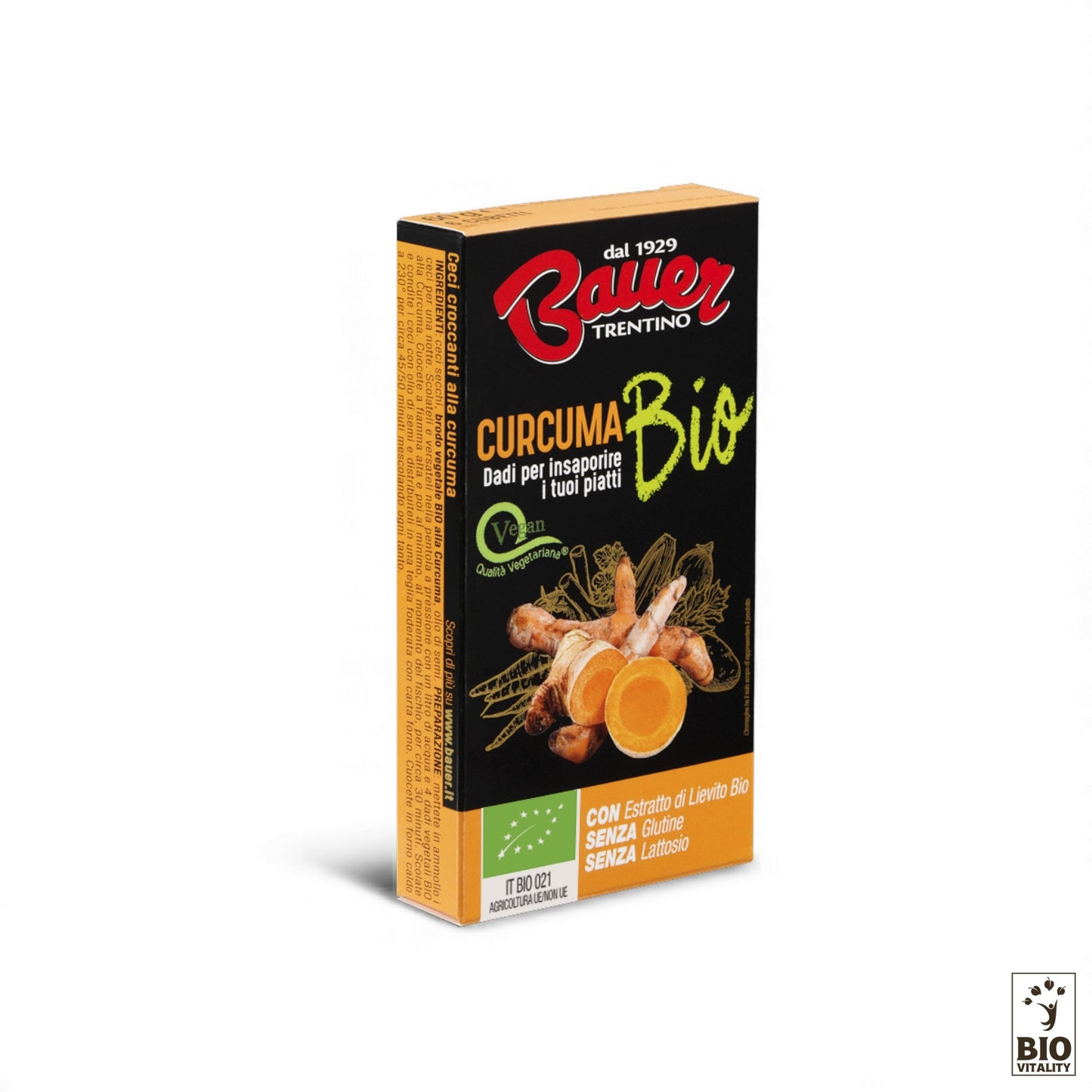 Gemüsebrühwürfel mit Kurkuma Bio - 6x10g