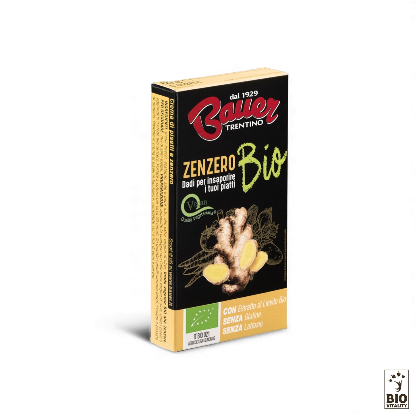 Gemüsebrühwürfel mit Ingwer Bio - 6x10g