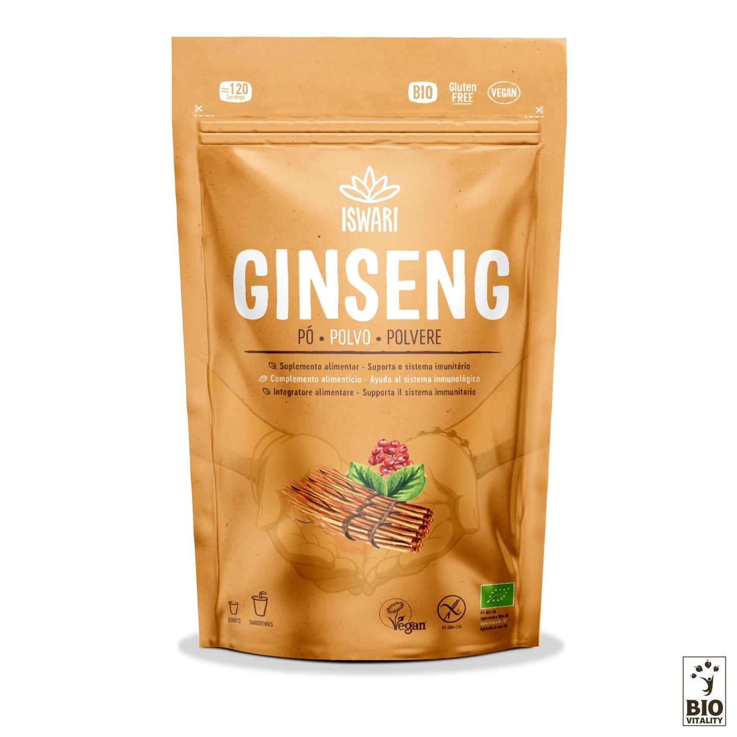 Sibirisches Ginseng Pulver Bio - 150g