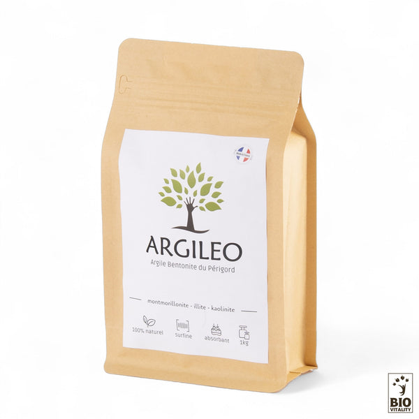 Argile ARGILEO en poudre - 1kg - 5kg