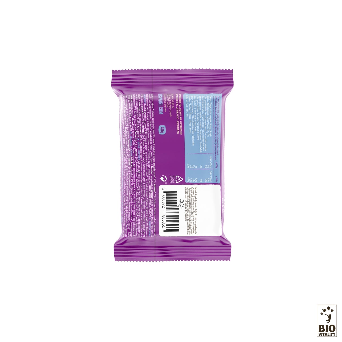 Hafer Proteinriegel Mandel, Cashew & Keksstückchen  Bio - 40g