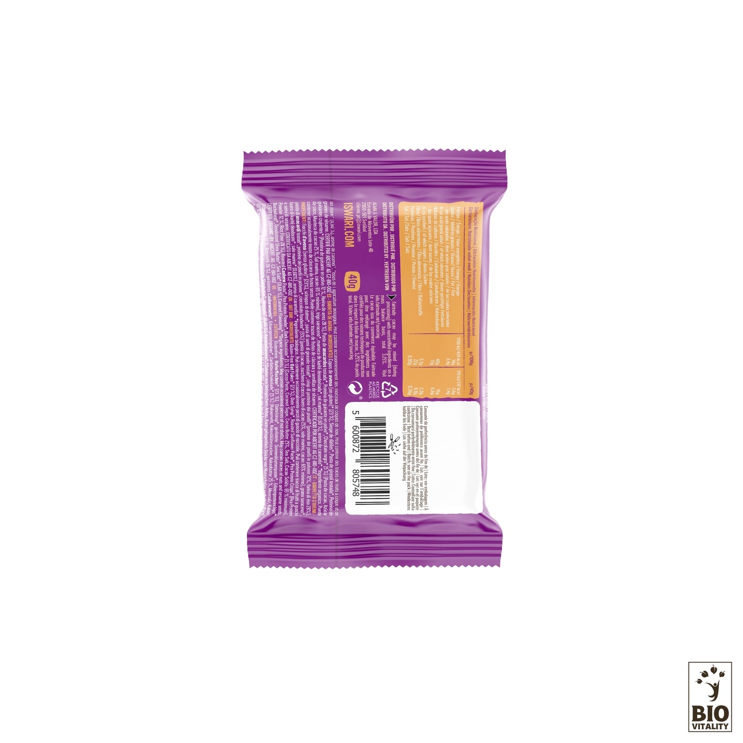 Hafer Proteinriegel salziges Karamell & Schokoladestücke Bio - 40g