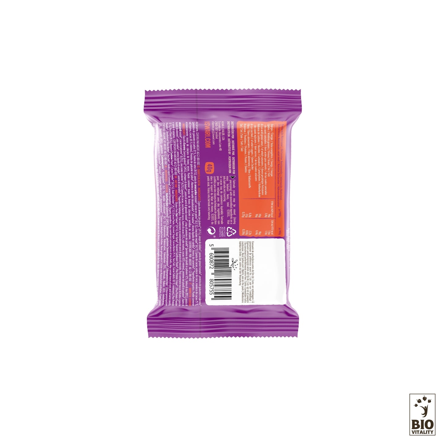 Hafer Proteinriegel Schokoladenfondant Bio - 40g