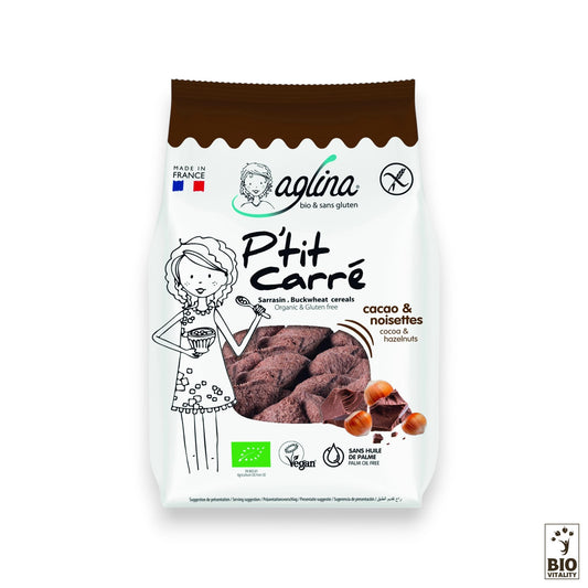 P'tit Carré cacao & noisettes Bio - 300g