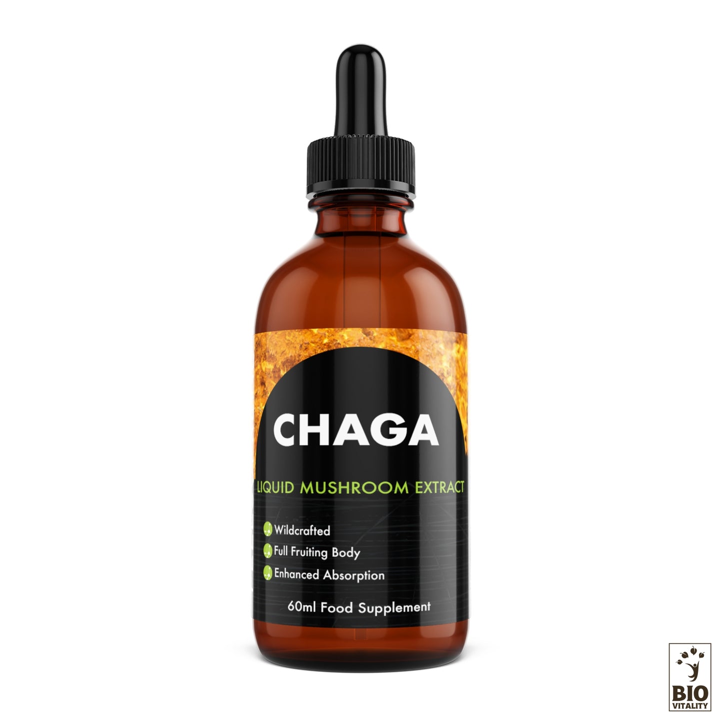 Champignon Chaga liquide concentré - 60 ml