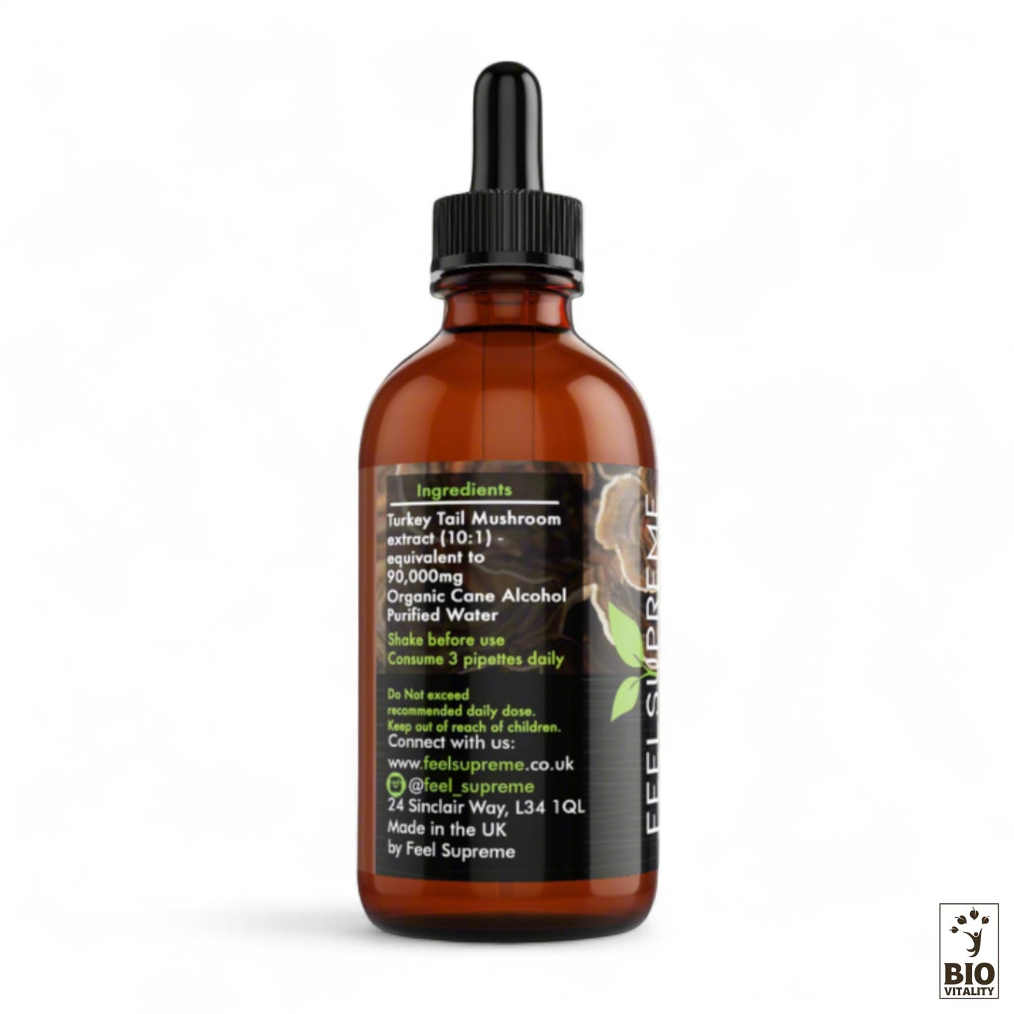 Champignon Turkey Tail liquide concentré - 60 ml