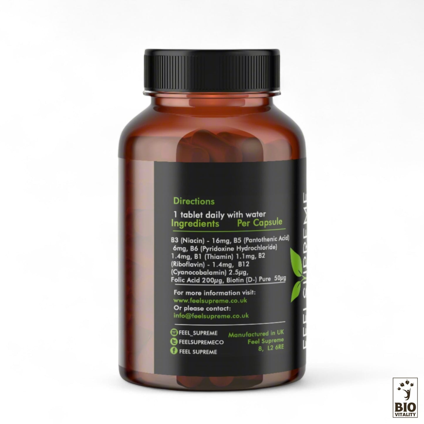 Complexe de Vitamine B - 60 comprimés