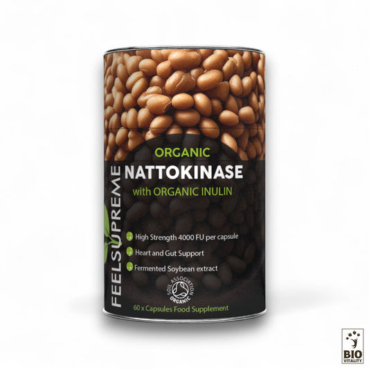 Nattokinase organique avec inuline - 60 capsules