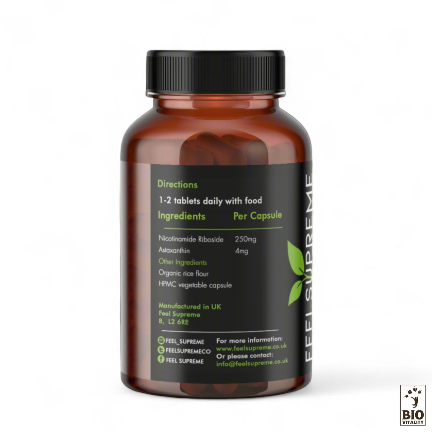 NR avec Astaxanthine | NAD+ Booster - 60 capsules