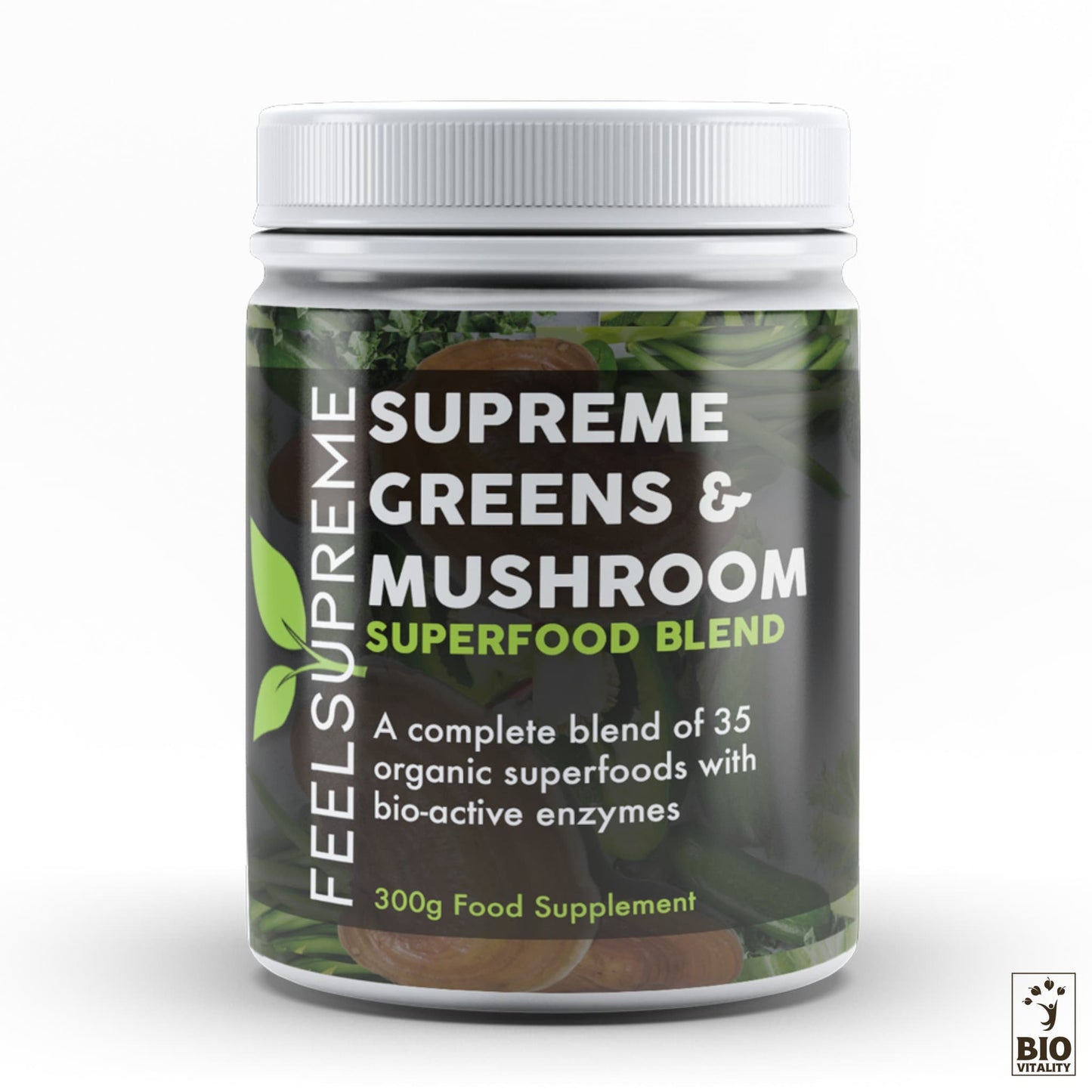 Poudre de « Greens Supreme » avec mélange de champignons - 300g