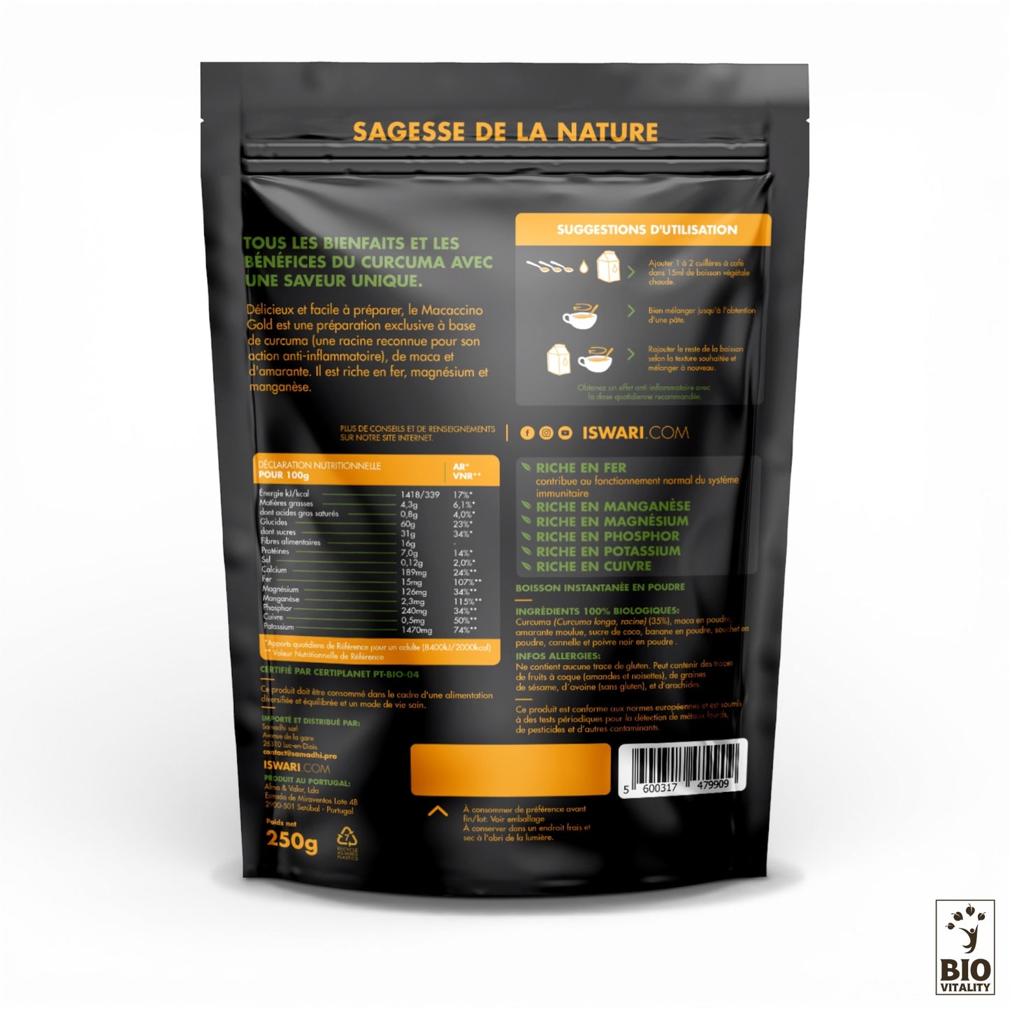 Macaccino Gold Bio - 250g