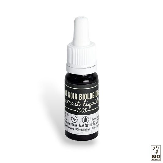 Extrait Liquide d'ail noir concentré Bio - 10ml