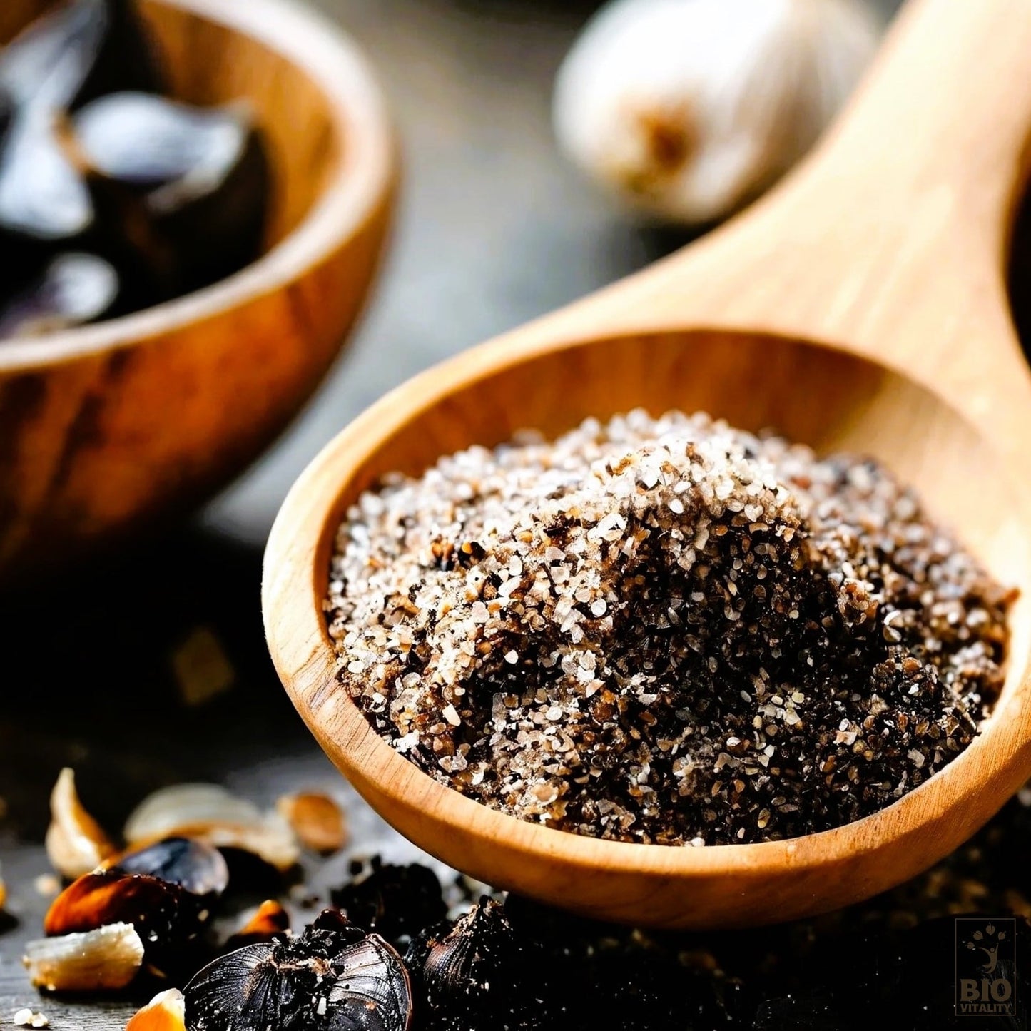 Salz mit schwarzem Knoblauch Bio - 50g